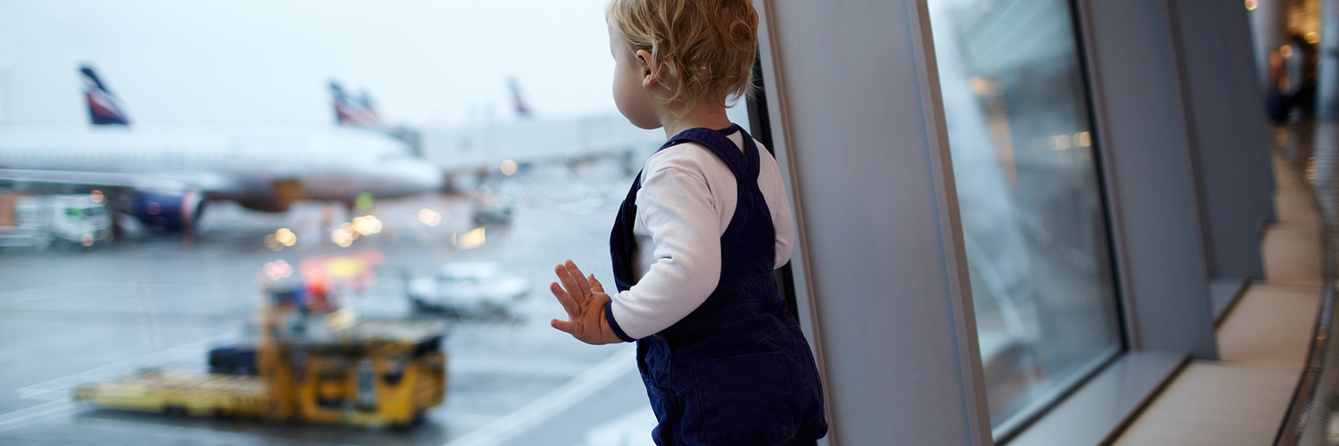 Child at airport
