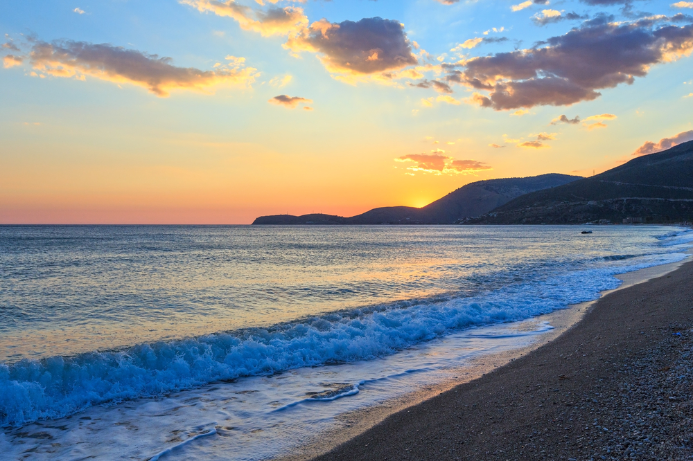 Borsh, Albania beach sunset