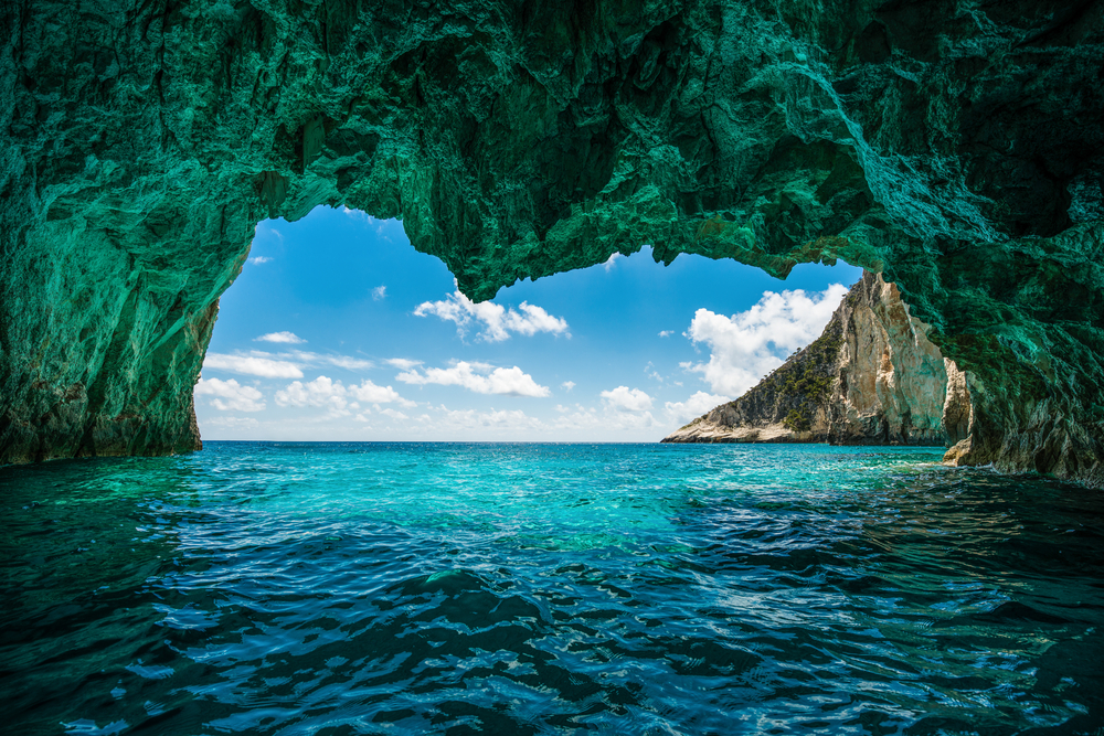 blue caves in zakynthos