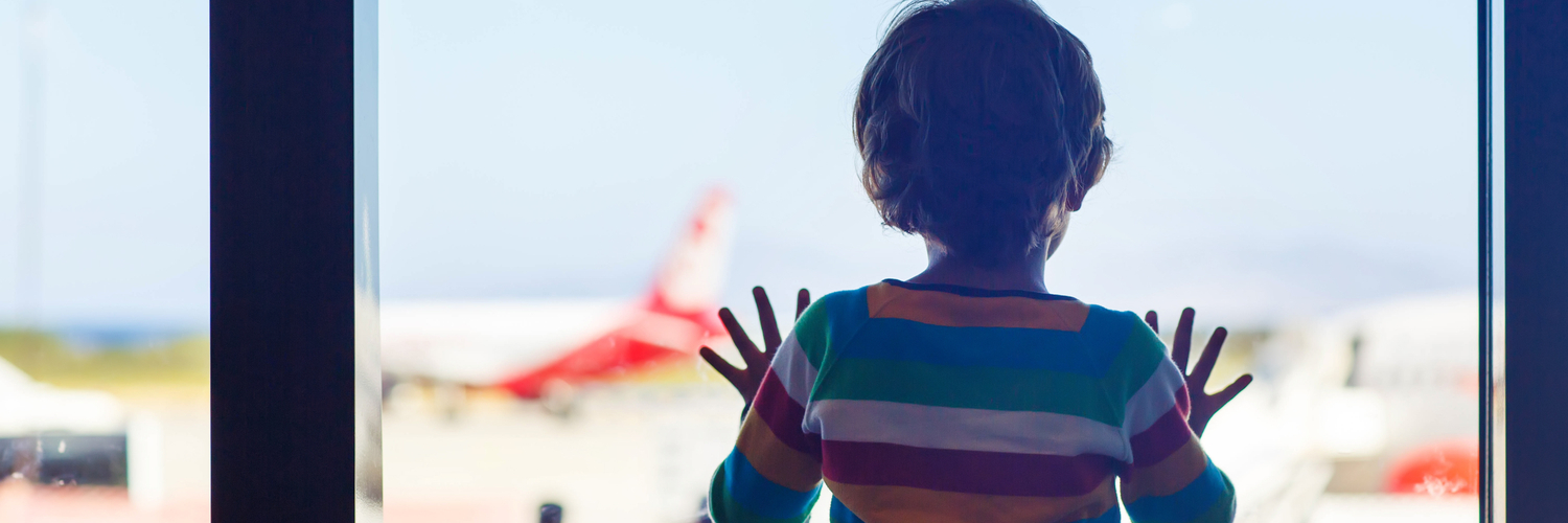 watching planes at airport