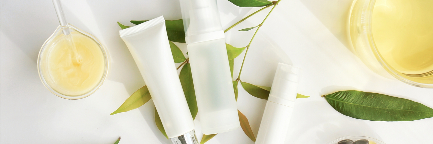 beauty products on a flight