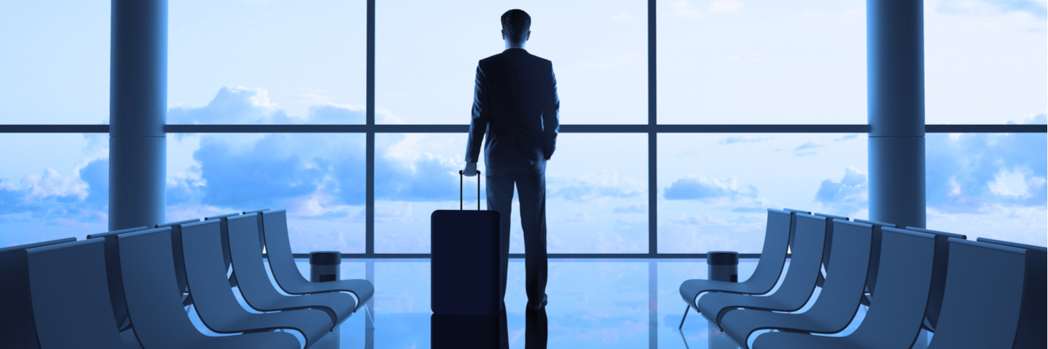 business man at airport