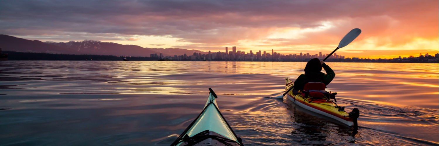 kayaking on holiday