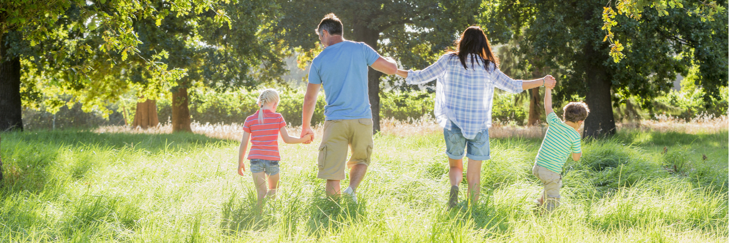 family excited about holiday