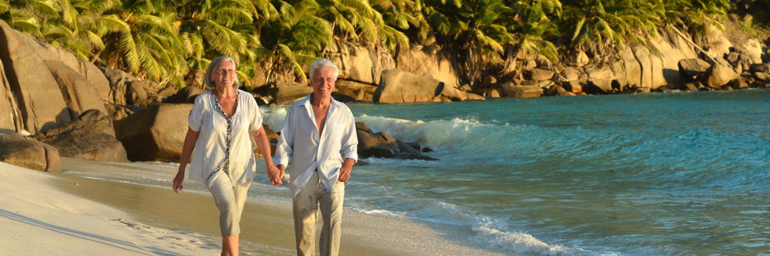 couple on tropical beach