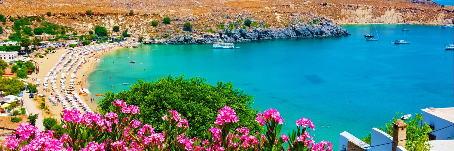 view of rhodes in greece